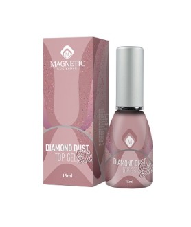 Rose Gold Top Gel Diamond Dust 15ml by Magnetic