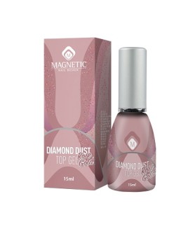 Rose Gold Top Gel Diamond Dust 15ml by Magnetic