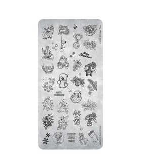 Plaque de Stamping n°51-  Xmas Time