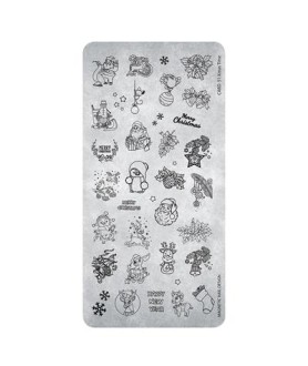 Plaque de Stamping n°51-  Xmas Time