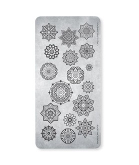 Plaque de Stamping n°15 - Free Mandala