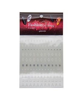 Fashion Sticker Diamond Silver