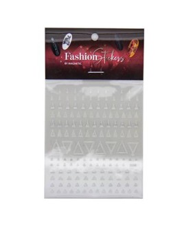 Fashion Sticker Triangle Silver Magnetic