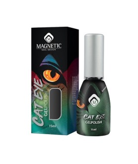 Gelpolish Cat Eye Emerald 15ml Magnetic