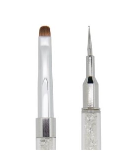 Rhinestone Pigment Brush et Dotting Tool