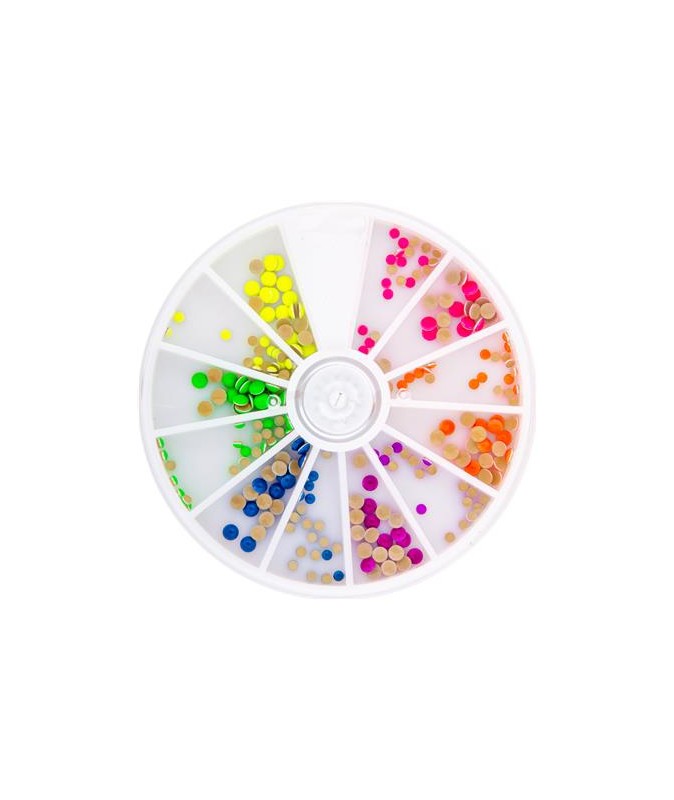 Neon Studs 240pcs 6colors in 2sizes