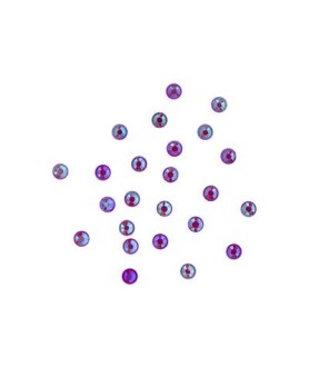 Rhinestones Neon Purple 24 Pcs M