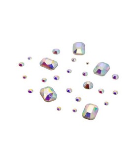 Rhinestone Mix Square 20 Pcs Magnetic