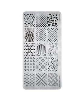 Plaque de Stamping n°53 - Dots - Promo Web 25%