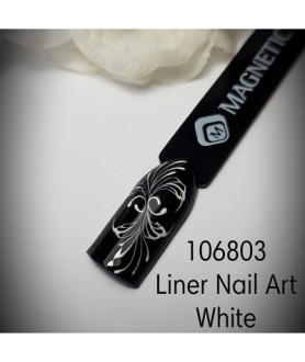 Liner Nail Art White Magnetic