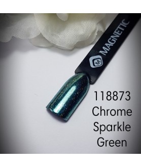 Magnetic Chrome Sparkle Green