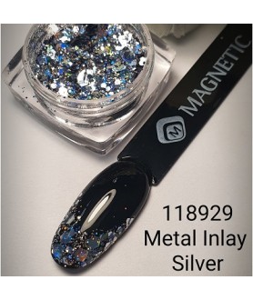 Metal Inlay Silver Magnetic