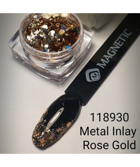 Metal Inlay Rose Gold Magnetic