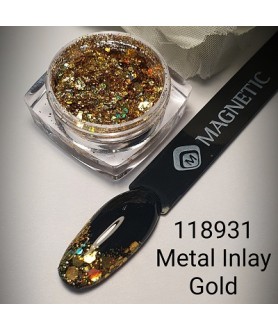 Metal Inlay Gold Magnetic