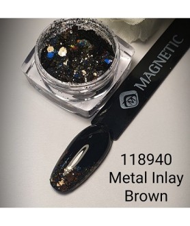 Metal Inlay Brown Magnetic