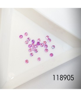 Rhinestones Neon Purple 24 Pcs S