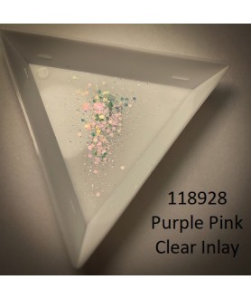 Clear Inlay Purple Pink by