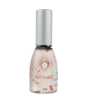 Matte Flakes Top Gel Rose 15ml