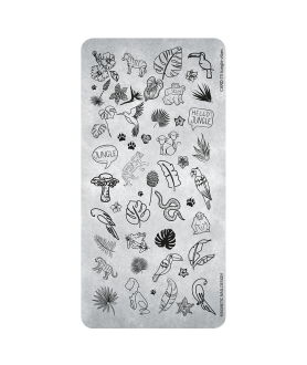 Plaque Stamping Jungle Vibes n°75