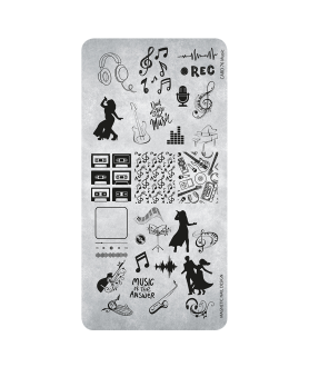 Plaque Stamping Music n°76