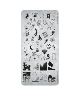 Plaque Stamping Fantasy Forest n°70