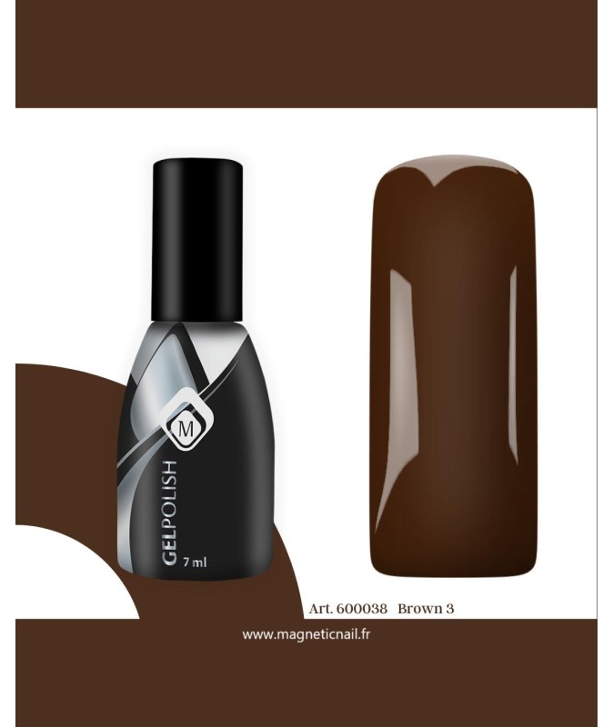 Gelpolish Brown 3 7ml