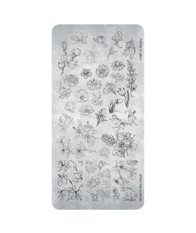 Plaque Stamping Flowers n°71